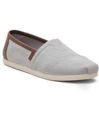 TOMS - Alpargata Faux Leather Trim Slip-on Sneaker - Lyst