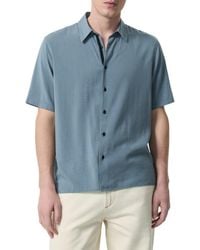 Rag & Bone - Dalton Dobby Short Sleeve Button-Up Shirt - Lyst