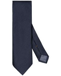 Eton - Solid Silk & Linen Tie - Lyst