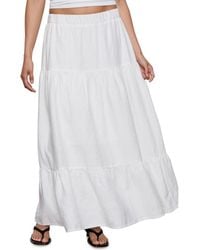 Sanctuary - The Prairie Tiered Linen Maxi Skirt - Lyst