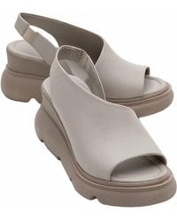 Forever & Always Shoes - Agusto Leather Platform Sandal - Lyst
