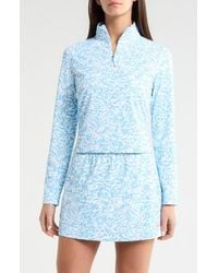 G/FORE - Scribble Print Quarter Zip Golf Sweatshirt - Lyst