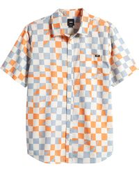 Vans - Watson Checkerboard Short Sleeve Button-up Shirt - Lyst