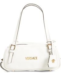 Versace - Small Logo East/West Leather Shoulder Bag - Lyst