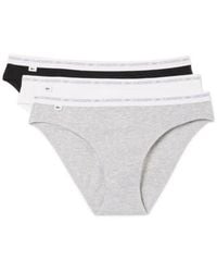 Lacoste - Stretch Cotton Bikini Briefs - Lyst