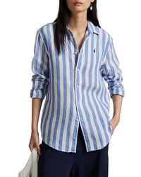 Polo Ralph Lauren - Classic Fit Stripe Linen Button-Up Shirt - Lyst