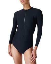 Sweaty Betty - Tidal Cutout One-piece Rashguard Swimsuit - Lyst