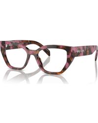 Prada - 51Mm Irregular Optical Glasses - Lyst