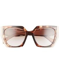 Prada - 54Mm Gradient Rectangle Sunglasses - Lyst