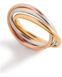 Mint & Lily - Dainty Interlocking Fidget Ring - Lyst