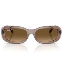 Ray-Ban - 56Mm Polarized Oval Sunglasses - Lyst