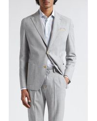 Eleventy - Unstructured Wool & Silk Blend Blazer - Lyst