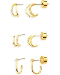 Nordstrom - Set Of 3 Demi Fine Dainty Huggie Hoop Earrings - Lyst