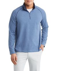 Johnston & Murphy - Xc4 Quarter Zip Piqué Performance Golf Pullover - Lyst