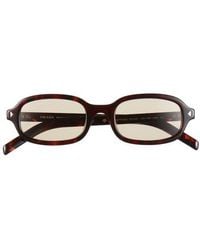 Prada - 50Mm Small Oval Sunglasses - Lyst