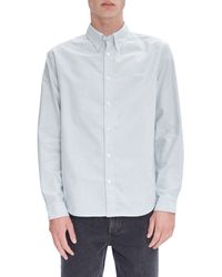 A.P.C. - A. P.c. Chemise Greg Stripe Organic Cotton Button-down Shirt - Lyst