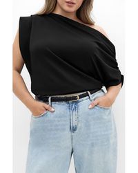 City Chic - Imani Asymmetric Knit Top - Lyst