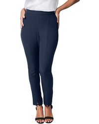 Jessica London - Bi-Stretch Slit Front Ankle Pant - Lyst