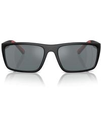 Scuderia Ferrari - 59Mm Mirrored Rectangular Sunglasses - Lyst