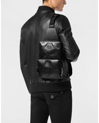 Philipp Plein - Nappa Cross Body Bag Embossed Monogram - Lyst
