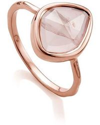 Monica Vinader - Siren Small Nugget Stacking Ring - Lyst