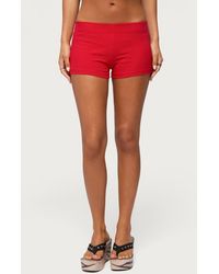 Edikted - Briony Stretch Cotton Micro Shorts - Lyst