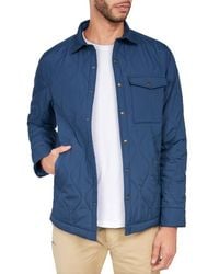 Brooklyn Brigade - Solid Water Repellent Quilted Shirt Jacket - Lyst