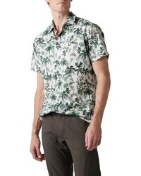 Rodd & Gunn - Sabre Peak Print Short Sleeve Cotton Button-up Shirt - Lyst