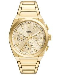 Fossil - Everett Chronograph Bracelet Watch, 44Mm - Lyst