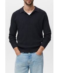 Mango - Johnny Collar Rib Polo Sweater - Lyst