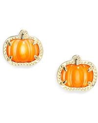 Kendra Scott - Pumpkin Stud Earrings - Lyst