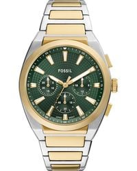 Fossil - Everett Chronograph Bracelet Watch, 44Mm - Lyst