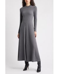 Nordstrom - Mock Neck Long Sleeve Maxi Dress - Lyst