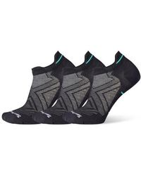 Smartwool - Run 3-Pack Zero Cushion Ankle Socks - Lyst