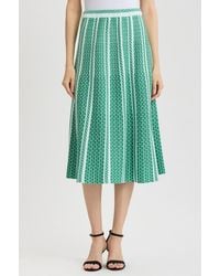 Ming Wang - Roadmap Pattern Soft Knit Midi Skirt - Lyst