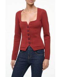 STAUD - Rachela Knit Top - Lyst