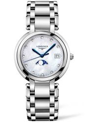 Longines - Primaluna Diamond Bracelet Watch, 34Mm - Lyst