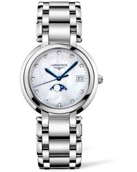 Longines - Primaluna Diamond Bracelet Watch, 34Mm - Lyst
