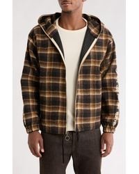 Pleasures - Groove Plaid Zip Poncho Hoodie - Lyst