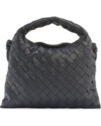 Bottega Veneta - Mini Hop Intrecciato Leather Hobo Bag - Lyst