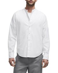 Rag & Bone - Grandad Hemp & Cotton Button-up Shirt - Lyst