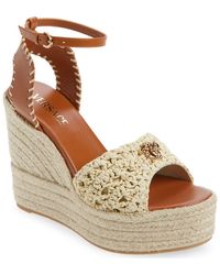 Versace - Medusa Espadrille Wedge Sandal - Lyst