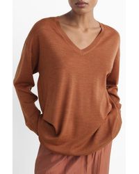 Mango - V-Neck Wool Pajama Sweater - Lyst