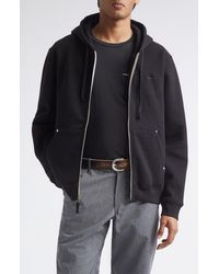 Phipps - Stud Cotton Blend Fleece Zip Hoodie - Lyst