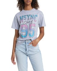 THE VINYL ICONS - Nsync Varsity Cotton Graphic T-shirt - Lyst