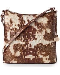 Brahmin - Katie Croc Embossed Leather Crossbody Bag - Lyst