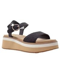 Volatile - Porcini Ankle Strap Platform Sandal - Lyst
