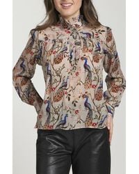 Apny - Ruffle Half-Placket Shirt - Lyst