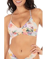 Hurley - Scenic Sunset Racerback Bikini Top - Lyst