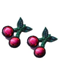 Simitri - Cherry Earrings - Lyst
